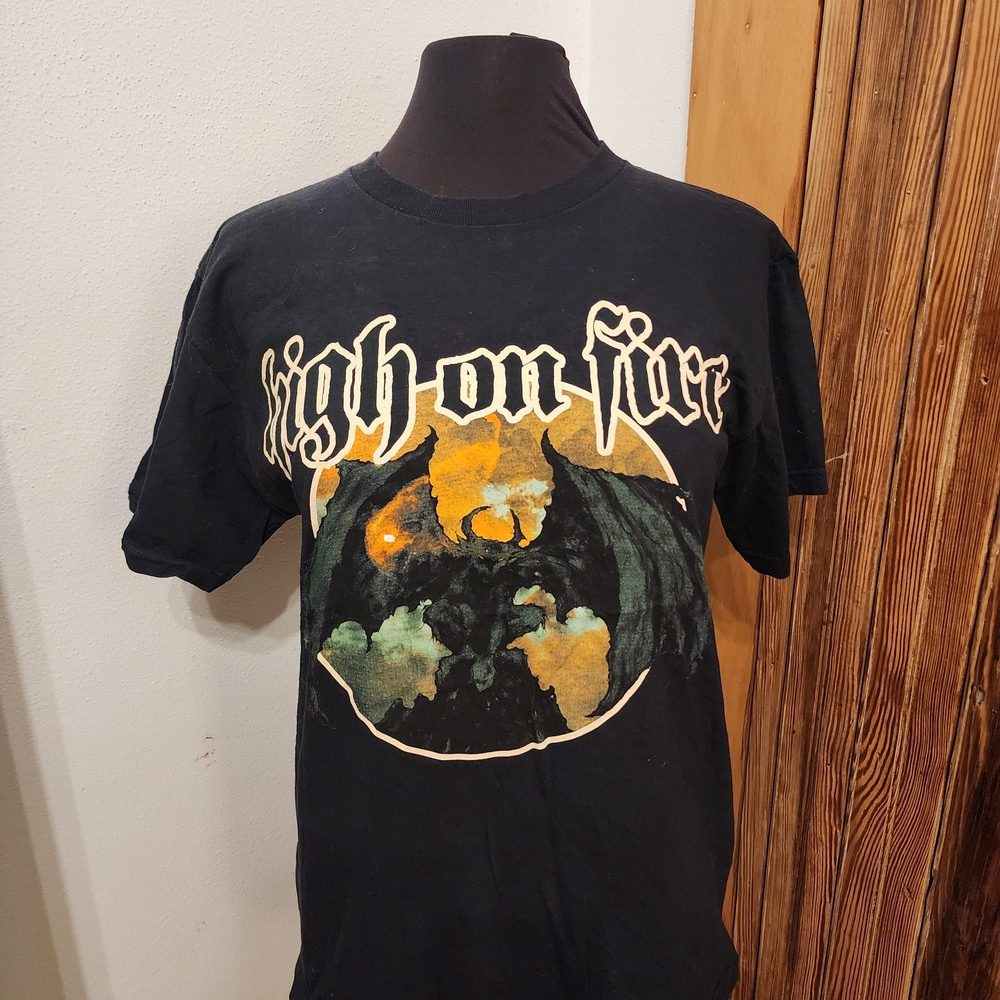 Vintage High on Fire 'Blessed Black Wings" Tee